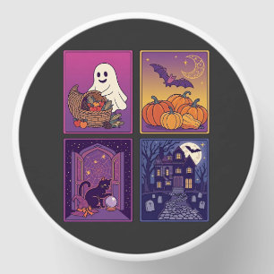 Halloween Ghost Pumpkins Black Cat Haunted House B Mini Candle Favors