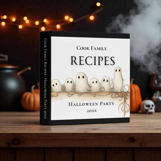 Halloween Ghost Recipe Binder – Customizable (Creator Uploaded)