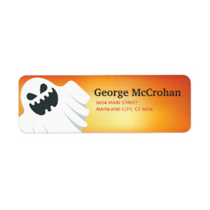 Halloween Ghost Return Address Label