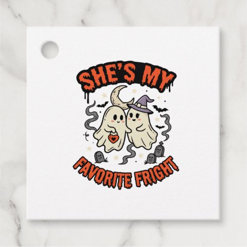 Halloween Ghost Romance Humor Favor Tags