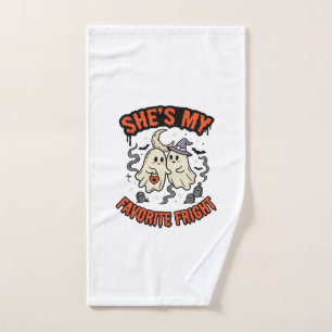 Halloween Ghost Romance Humor Hand Towel