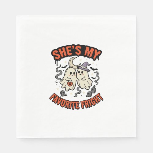 Halloween Ghost Romance Humor Napkins
