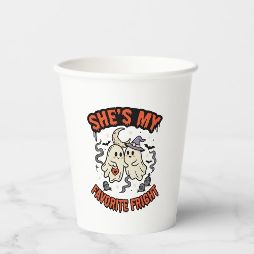 Halloween Ghost Romance Humor Paper Cups