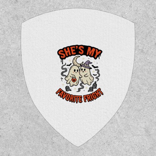 Halloween Ghost Romance Humor Patch