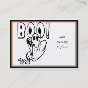 Halloween Ghost says "BOO!" Business Card