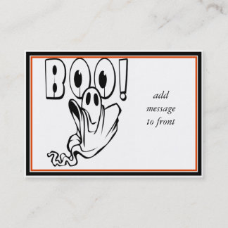 Halloween Ghost says "BOO!" Business Card