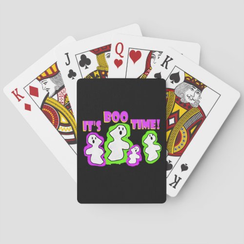 Halloween Ghost Scary Boo Fun Poker Cards