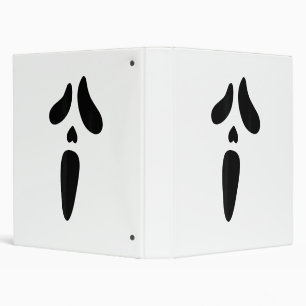 Halloween Ghost Scary Face Holiday 3 Ring Binder