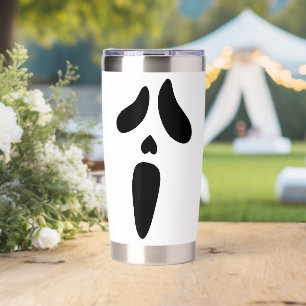 Halloween Ghost Scary Face Holiday Insulated Tumbler