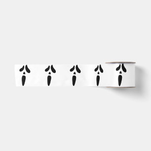 Halloween Ghost Scary Face Holiday Satin Ribbon