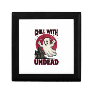 Halloween Ghost Shirt Vintage Haunted Zombie Desig Gift Box