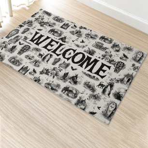 Halloween Ghost Skeleton Ghoul Toile Doormat