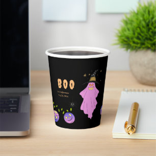 Halloween Ghost Skull Garland Baby Shower Paper Cups