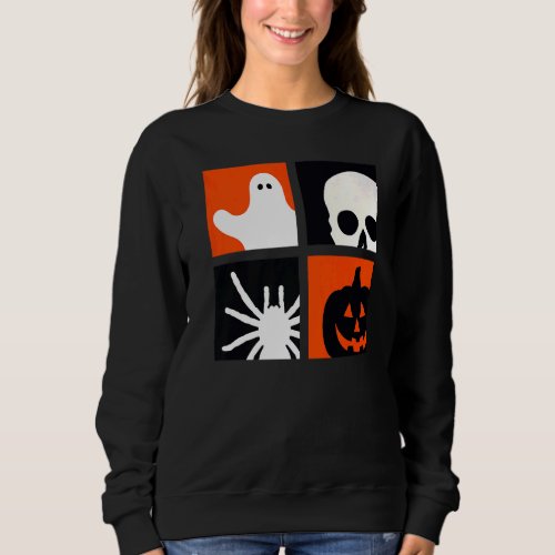 Halloween Ghost Skull Spider Jack OLantern Men Wo Sweatshirt
