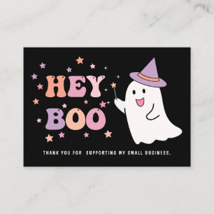 Halloween Ghost Small business thank you  Business Card