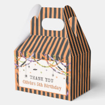 Halloween Ghost Spooktacular Birthday Favor Boxes