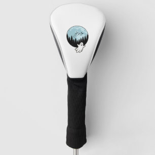 Halloween Ghost Spooky Forest Moon Vintage_1 Golf Head Cover