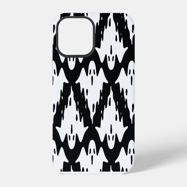 Halloween Ghost Spooky Seamless Pattern Iphone Case (Back)