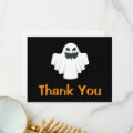 Halloween Ghost Spooky Thank You Card | Zazzle