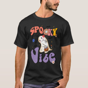 Halloween Ghost Spooky Vibe Halloween Season 2022  T-Shirt