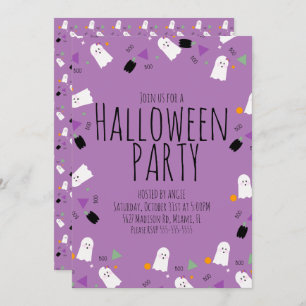 Halloween Ghost Sprinkles Birthday Party Event Invitation
