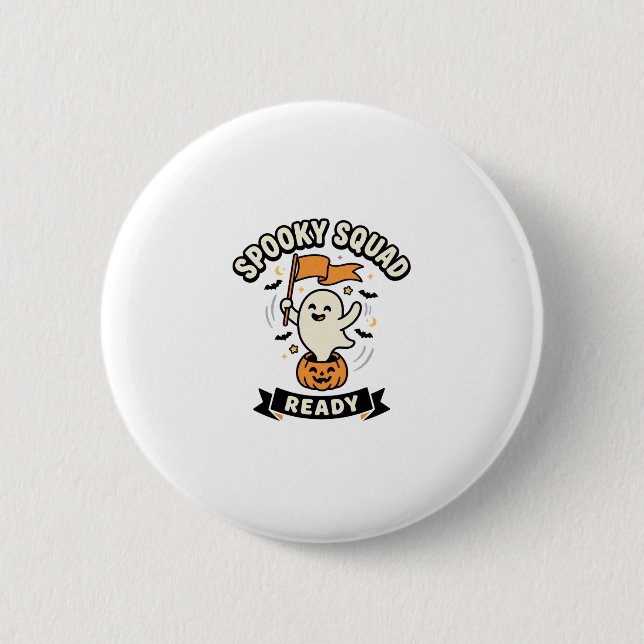 Halloween Ghost Squad Button (Front)