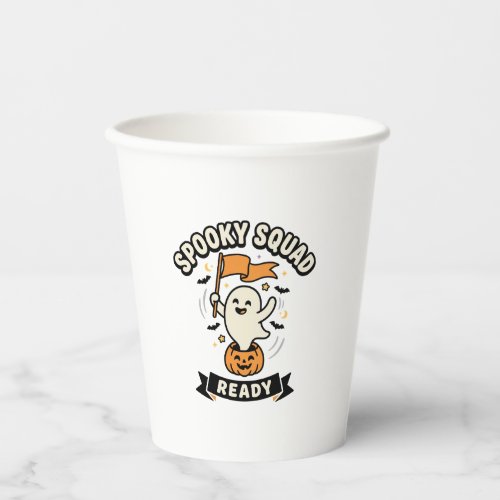 Halloween Ghost Squad Paper Cups