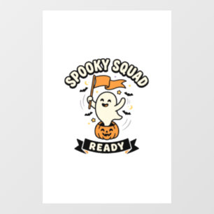 Halloween Ghost Squad Window Cling