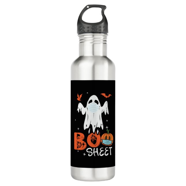Halloween Ghost    Stainless Steel Water Bottle (Front)