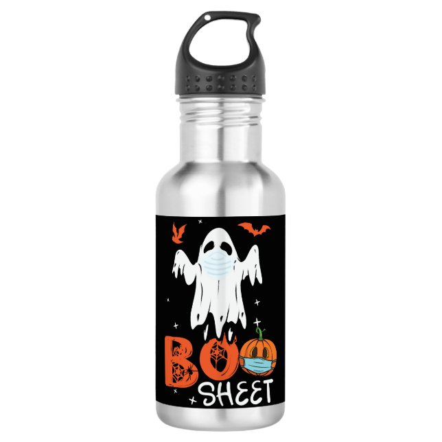 Halloween Ghost    Stainless Steel Water Bottle (Front)