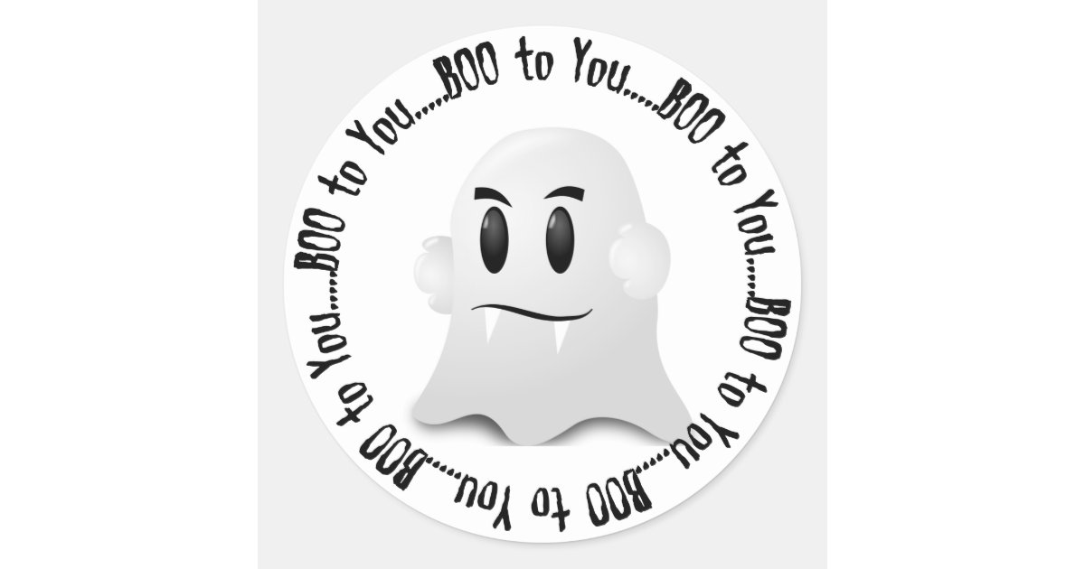 Halloween Ghost Stickers Zazzle