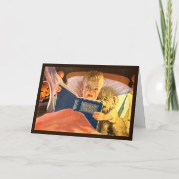 Halloween Ghost Stories Blank Card by Vintage_Halloween at Zazzle