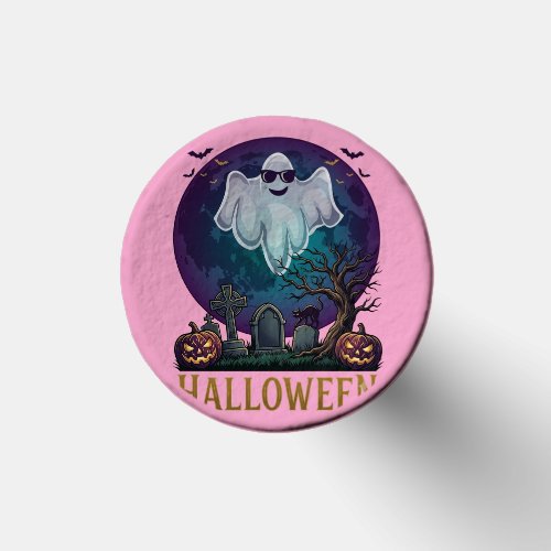 Halloween Ghost Sunglasses Purple Moon Graveyard_1 Golf Tees