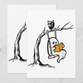 Halloween Ghost Swing Reading  (Front/Back)