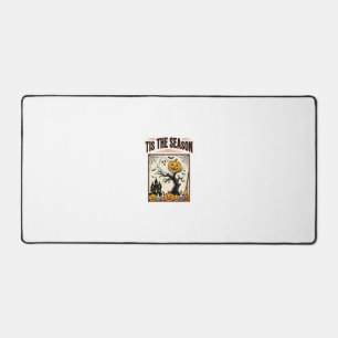 Halloween Ghost Tis The Season Haunted House_1 Desk Mat