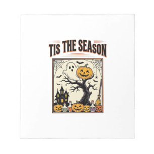 Halloween Ghost Tis The Season Haunted House_1 Notepad