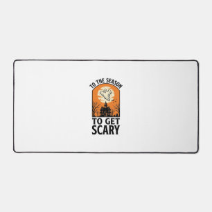 Halloween Ghost To Get Scary Vintage Spooky_1 Desk Mat