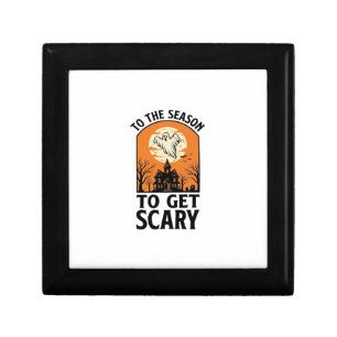 Halloween Ghost To Get Scary Vintage Spooky_1 Gift Box