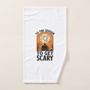 Halloween Ghost To Get Scary Vintage Spooky_1 Hand Towel