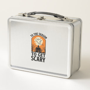 Halloween Ghost To Get Scary Vintage Spooky_1 Metal Lunch Box