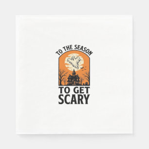 Halloween Ghost To Get Scary Vintage Spooky_1 Napkins