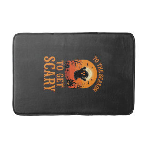 Halloween Ghost To The Season To Get Scary_1 Bath Mat