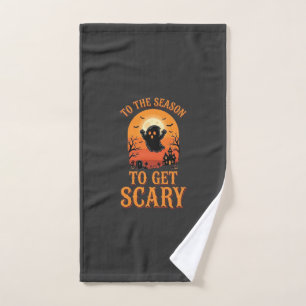Halloween Ghost To The Season To Get Scary_1 Hand Towel