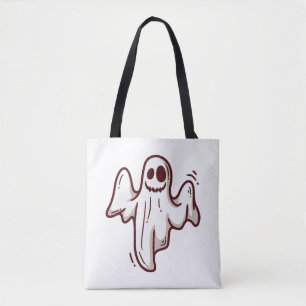 Halloween ghost tote bag