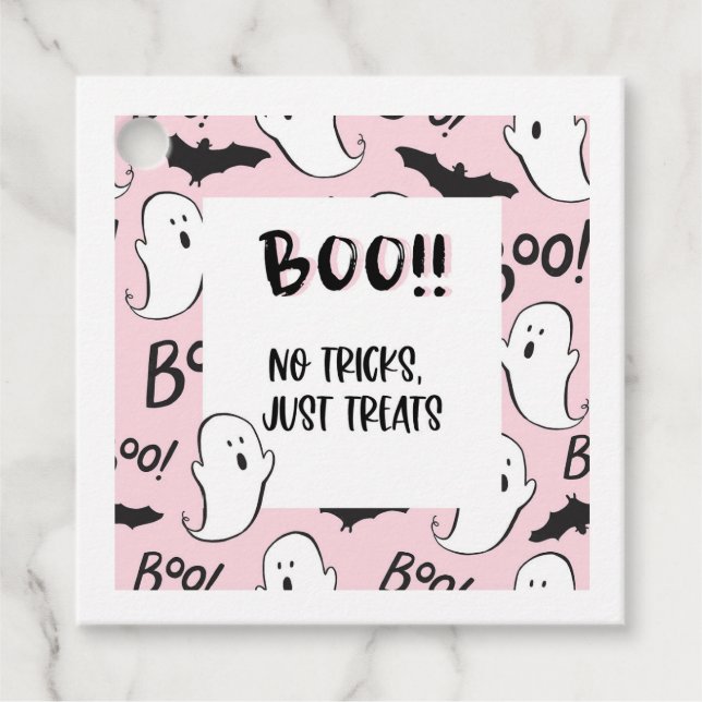 Halloween Ghost Treat Tag (Front)