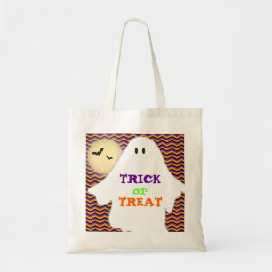 Halloween Ghost Trick or Treat Tote Bag