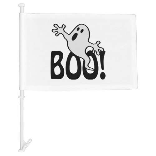 Halloween Ghost _ Vector Car Flag