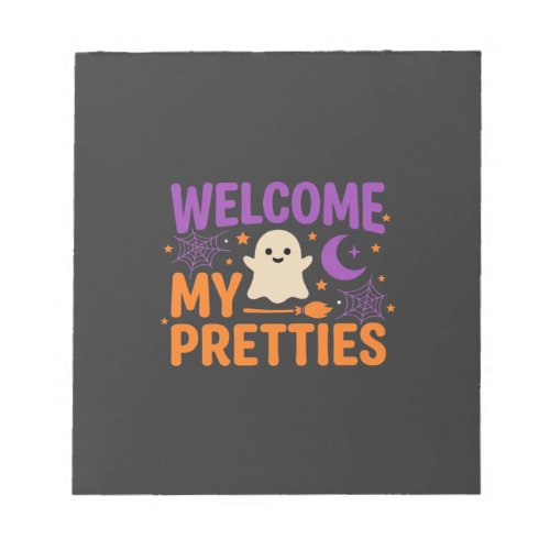 Halloween Ghost Welcome My Pretties SVG Design Notepad