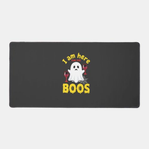 Halloween Ghost Wine Boos Design Desk Mat