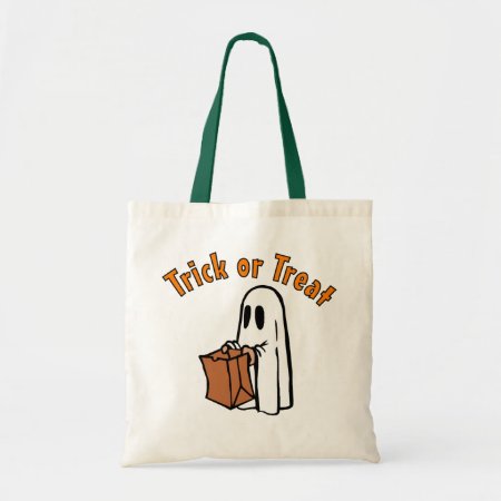 Halloween Ghost With Bag Trick Or Treat